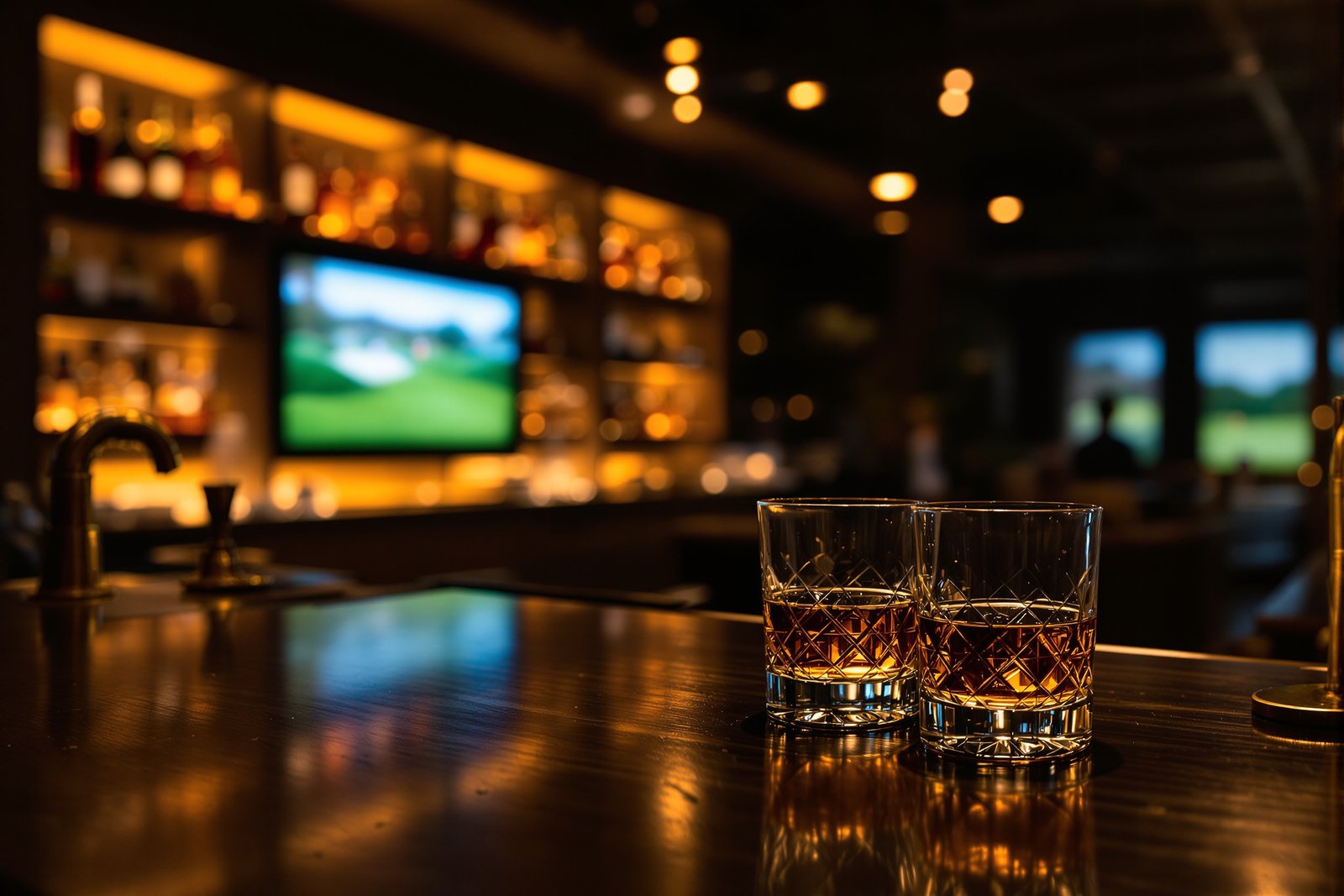 Die Bar der Hecht Indoor Golf Lounge